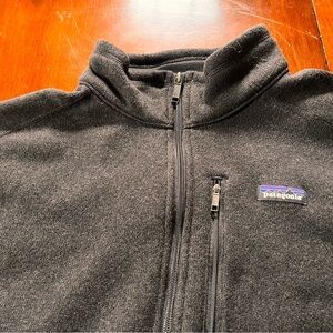 Patagonia Better Sweater.  Quarter zip with breast pocket.